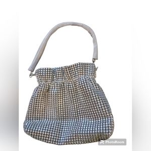 NWOT Rhinestone womens bag with 2 interchangeable handles.